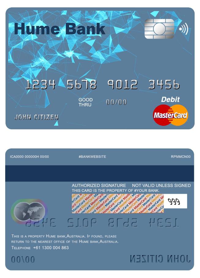 Australia Hume bank mastercard